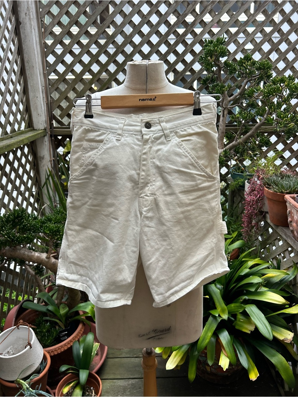 Women's Cream Utility Shorts